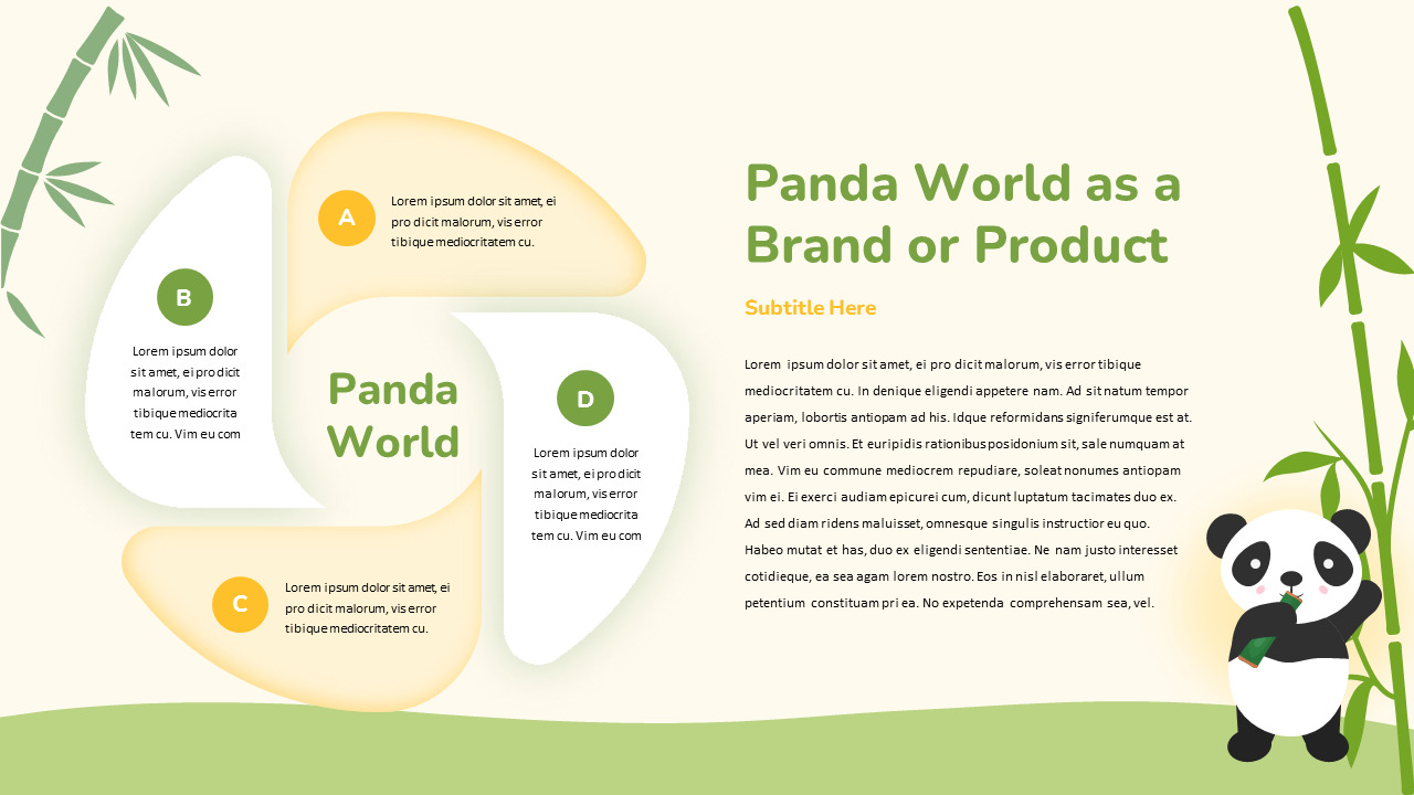Panda World PowerPoint Presentation Design