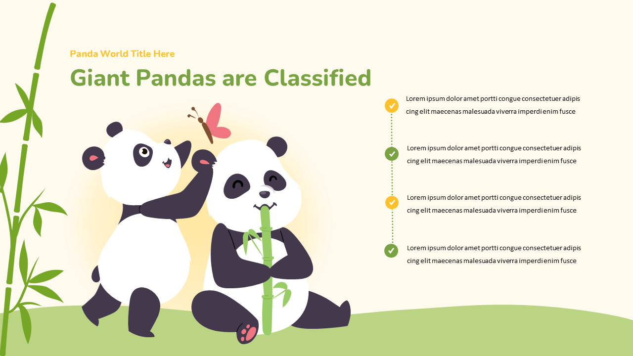 Panda World PowerPoint Presentation Design