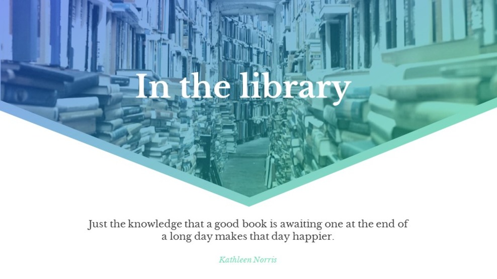 University library Google Slides Templates