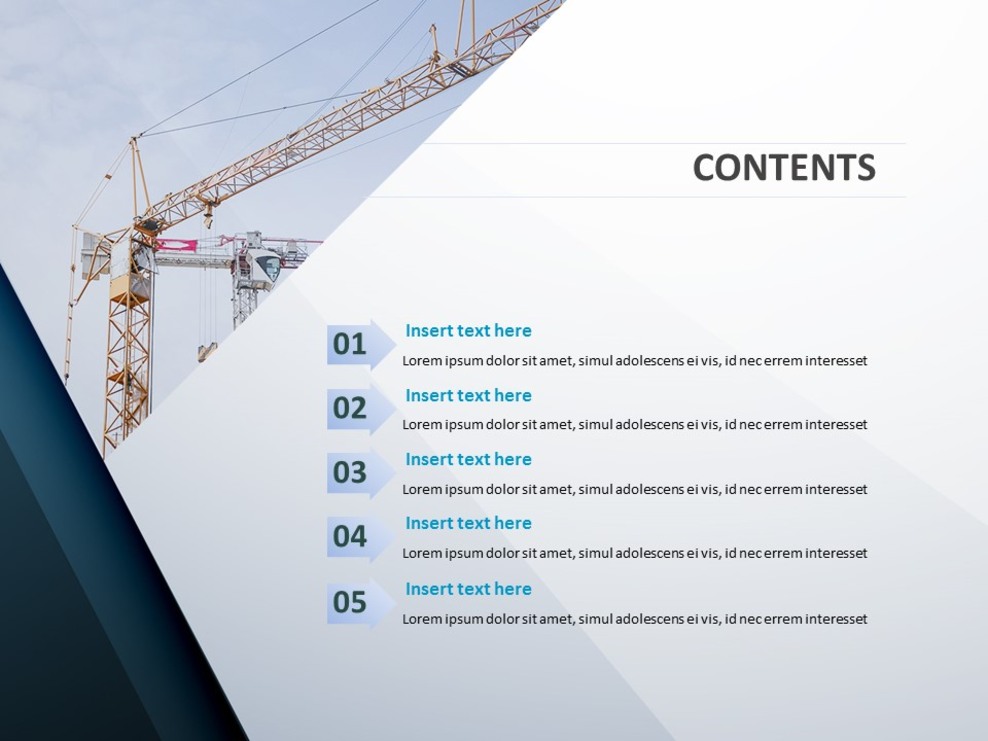 Construction Crane Free Powerpoint Sample