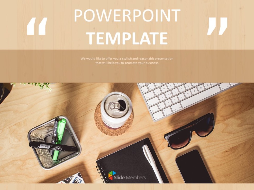 Clean Desk - Free PPT Template_01