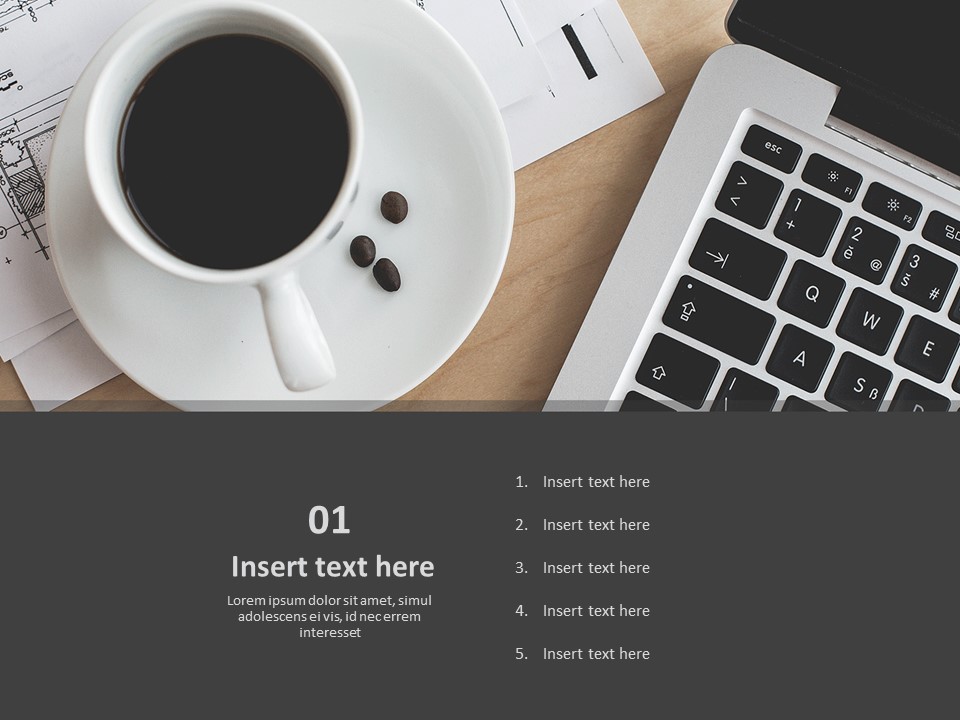 Coffee on the Table Free Powerpoint Templates Design