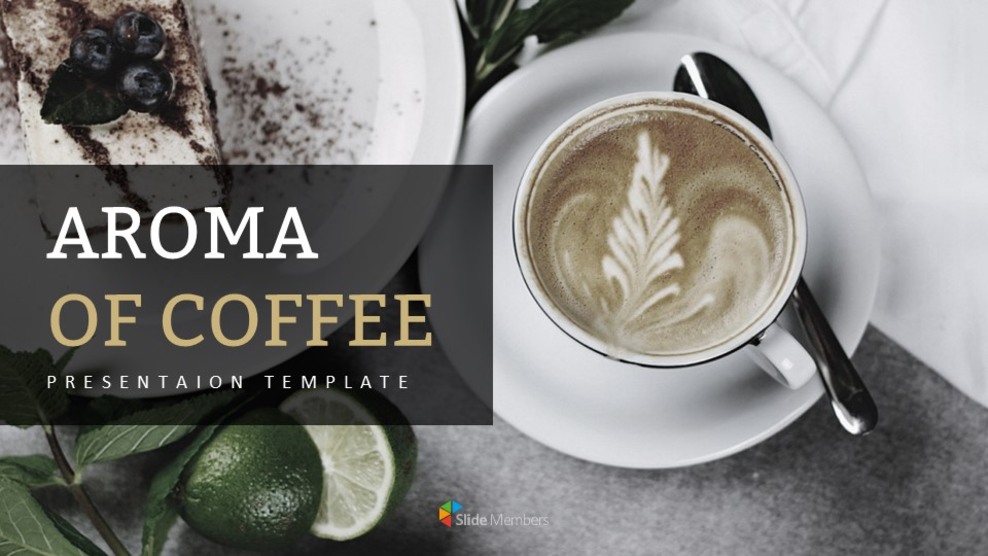 Aroma von Kaffee Google Slides-Vorlagen_01