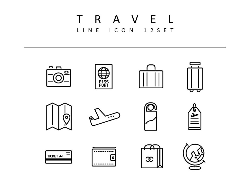 Viajar Recursos de iconos para diseñadores_01