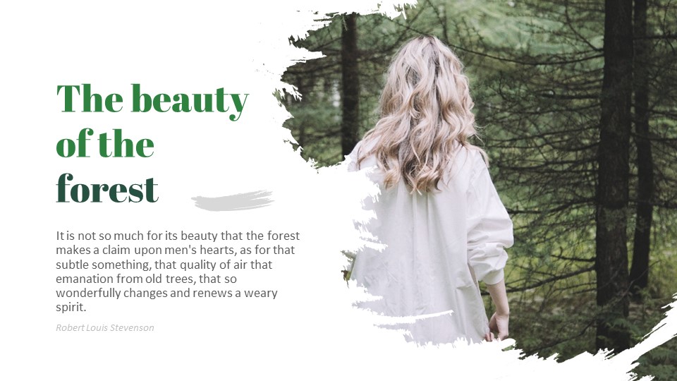 Forest Google Slides Template Design