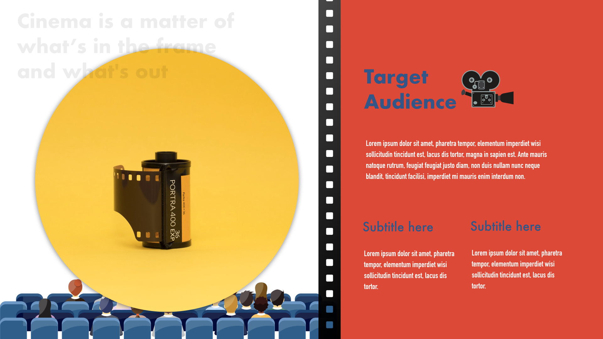 映画産業 キーノートプレゼンテーションテンプレート