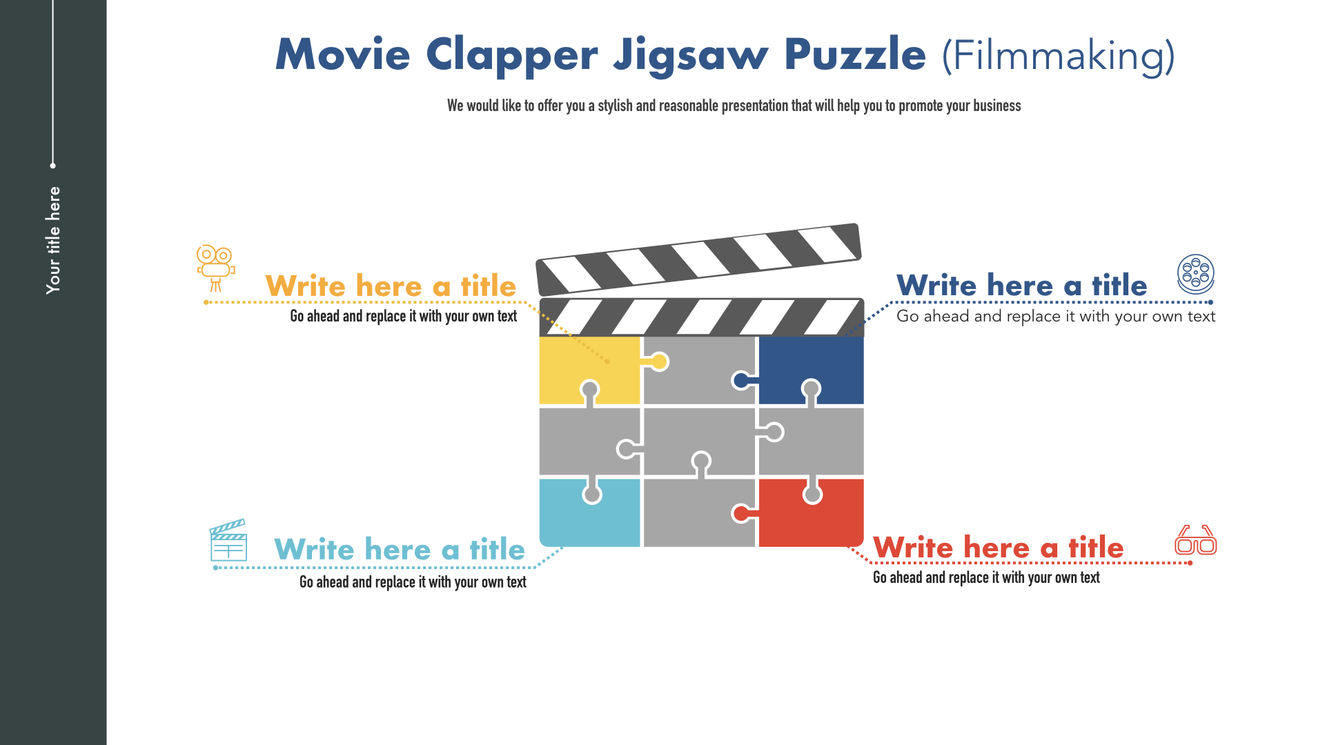 映画産業 キーノートプレゼンテーションテンプレート