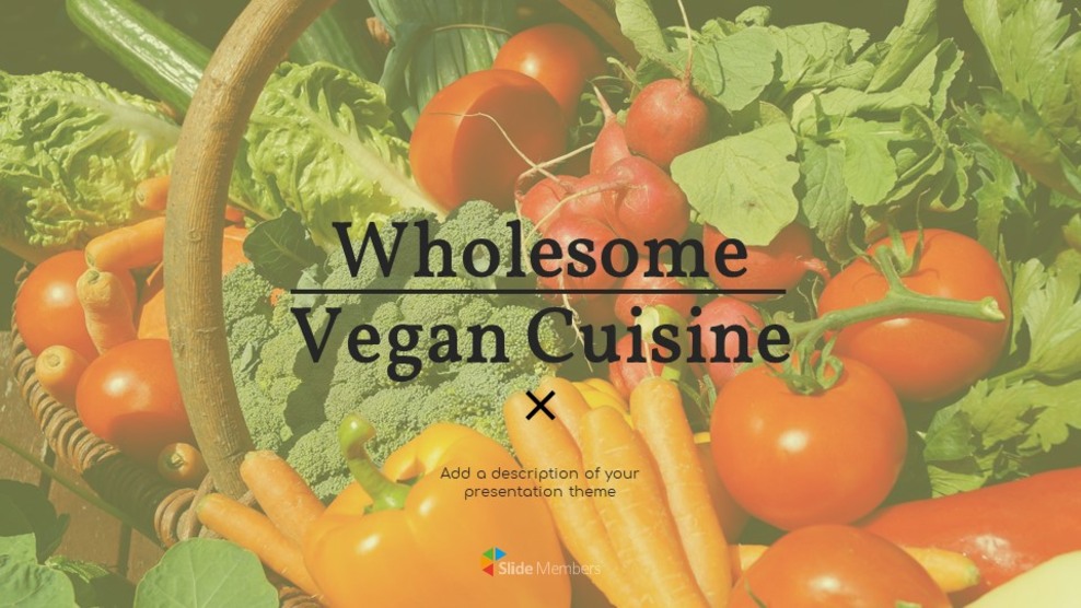 Wholesome Vegan Cuisine Simple Google Slides Templates_01