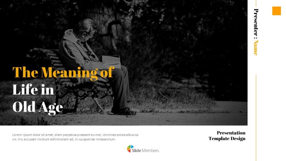 The Meaning of Life in Old Age Google Slides Templates_01