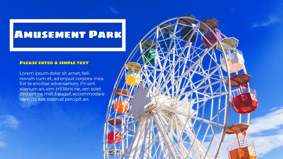 Amusement Park Google Powerpoint Slides Travel Amusement Park Google Powerpoint Slides Travel