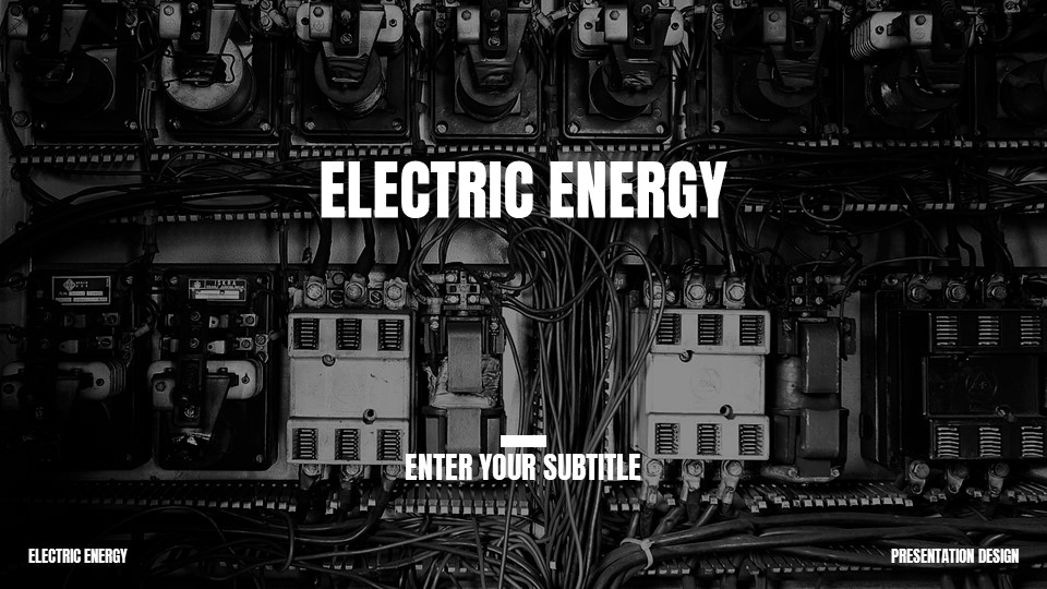 Electric Energy Google Slides Template Design