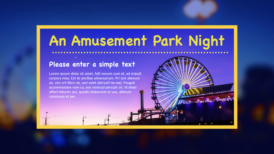 Amusement Park Best KeynoteLifestyle