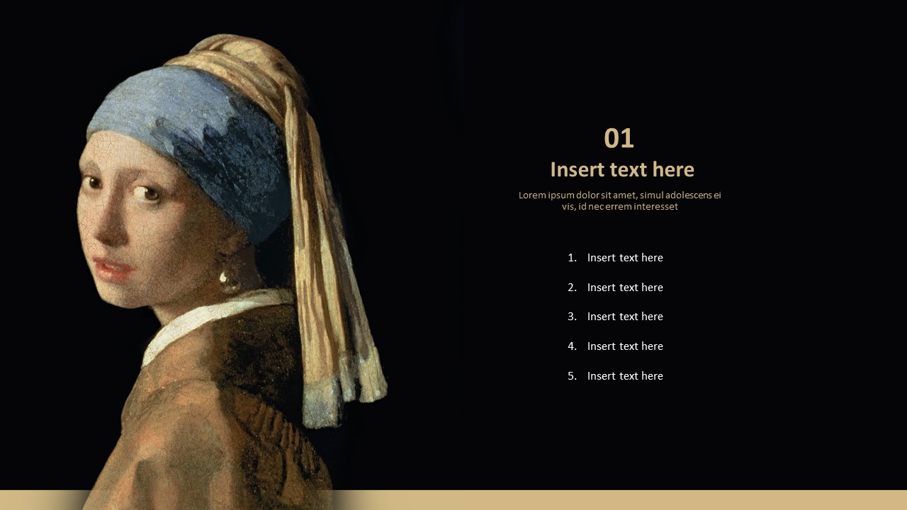 Johannes Vermeer \"Girl With a Pearl Earring\" - Free Professional Google Slides Templates_03