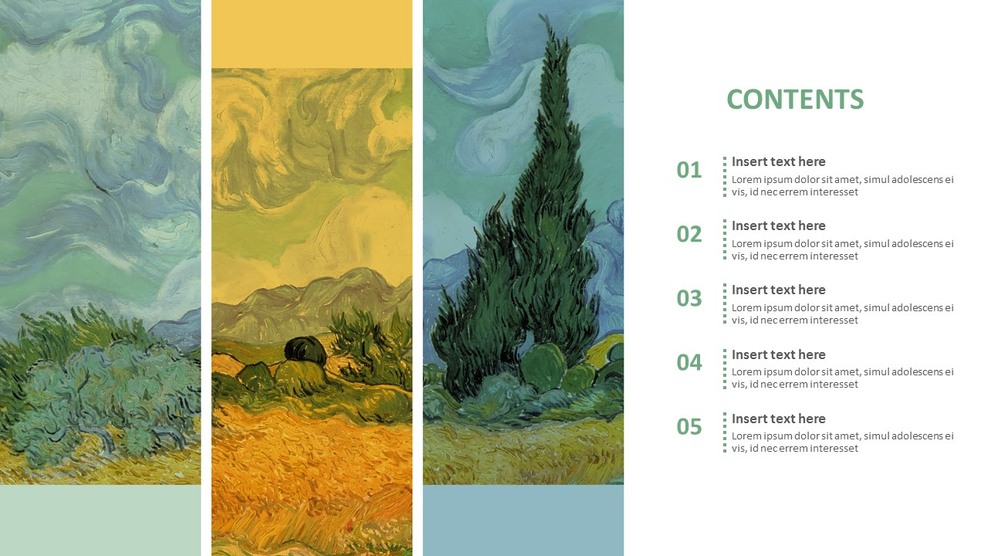 gratis-vincent-van-gogh-campo-de-trigo-con-cipreses-plantilla-de