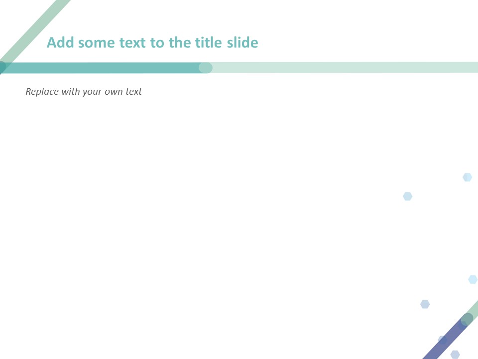 Blue Lines and Hexagonal Snowflake - Free Google Slides Template