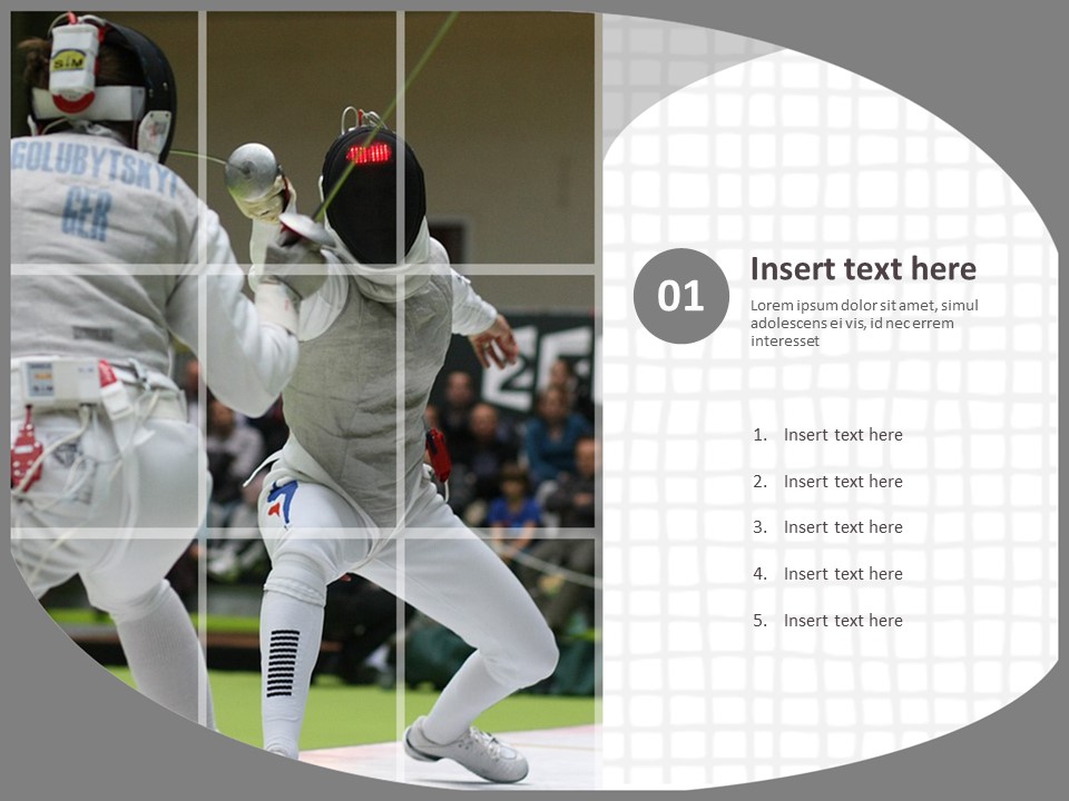 Fencing Game Google Slides Template Free Download