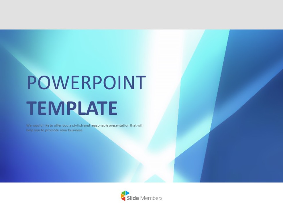 Blue Light Effect Free Google Slides