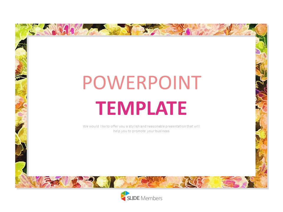 Fancy Flower Background - Free Google Slides Template