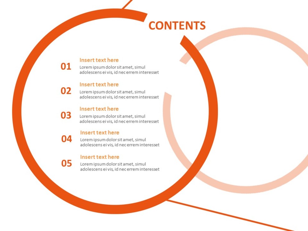 Free Business Google Slides Templates Orange Salmon Reading Glasses