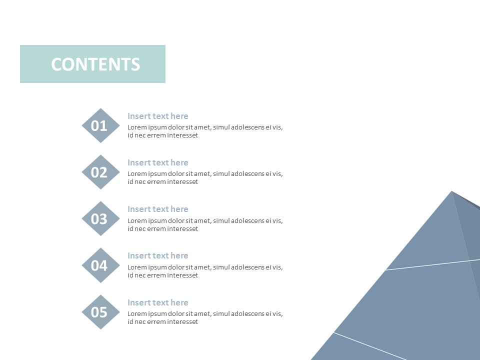 Free Google Slides - Darkgreen Tetrahedron