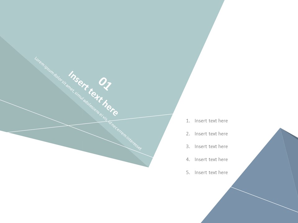 Free Google Slides - Darkgreen Tetrahedron