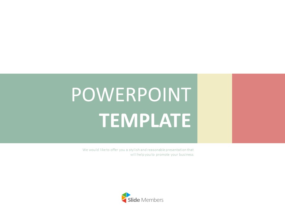 Google Slides Download Free Mint Light Yellow Pink Lines