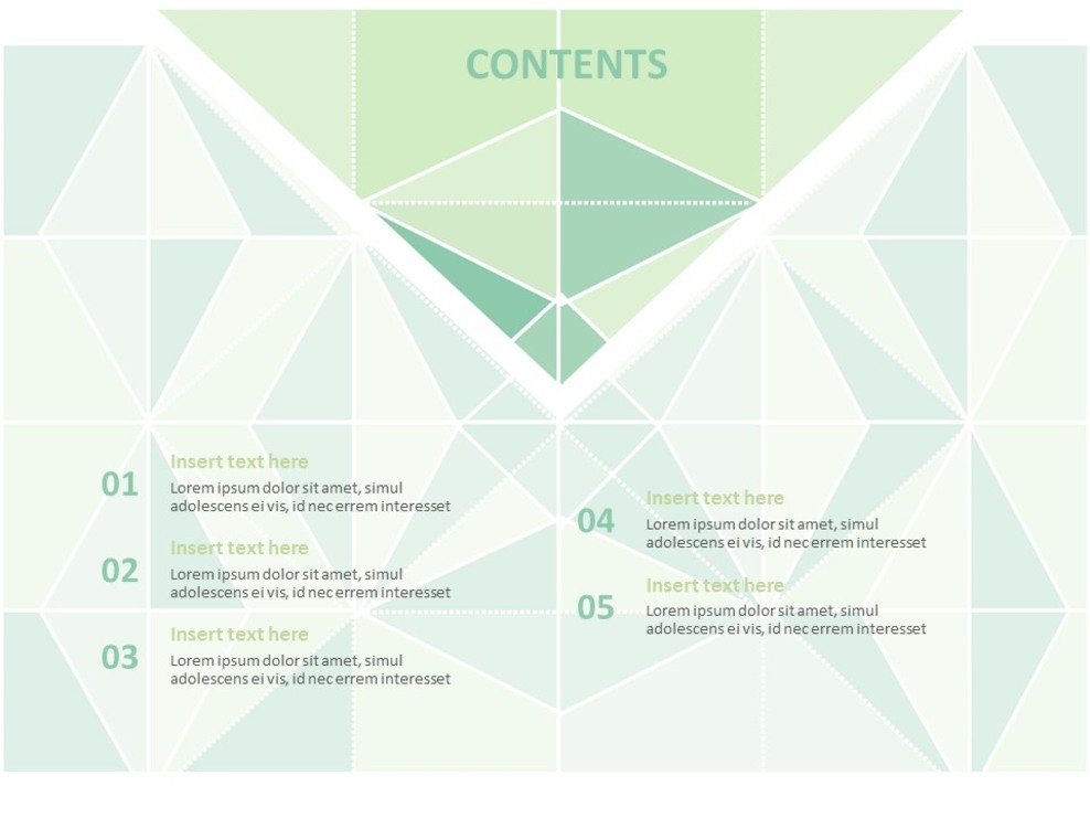 Google Slides Images Free Download - Pastel Mint Paperfolding