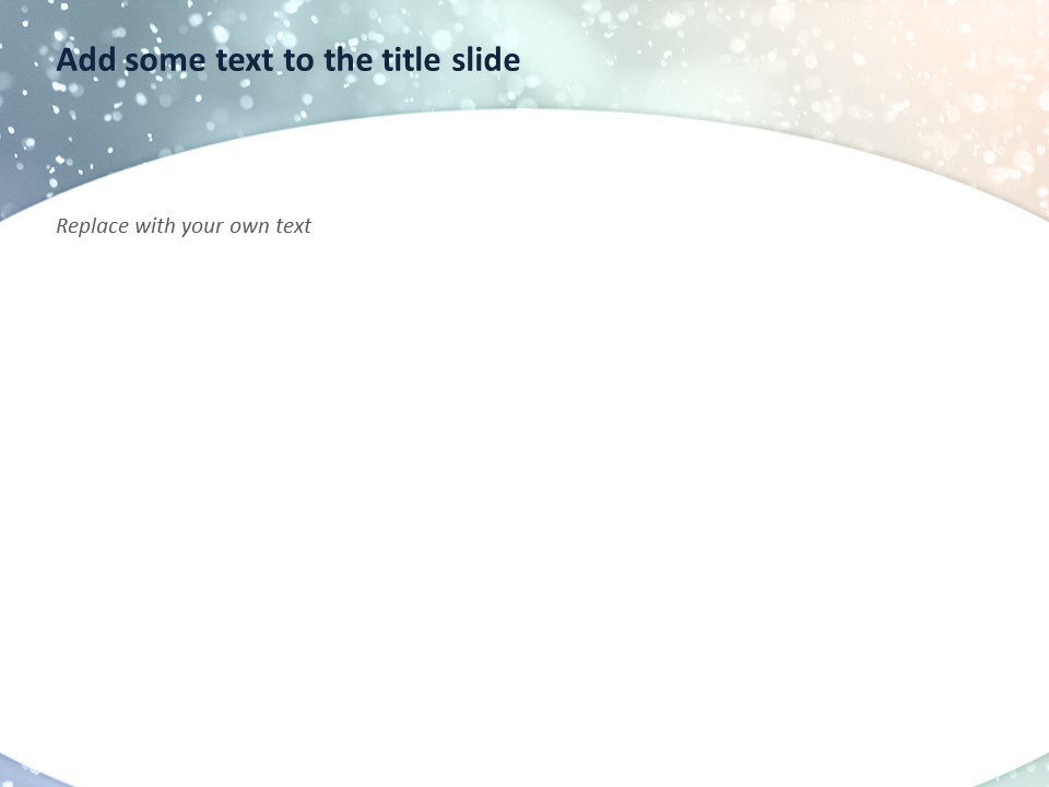 White Snowy Background - Free Google Slides Template
