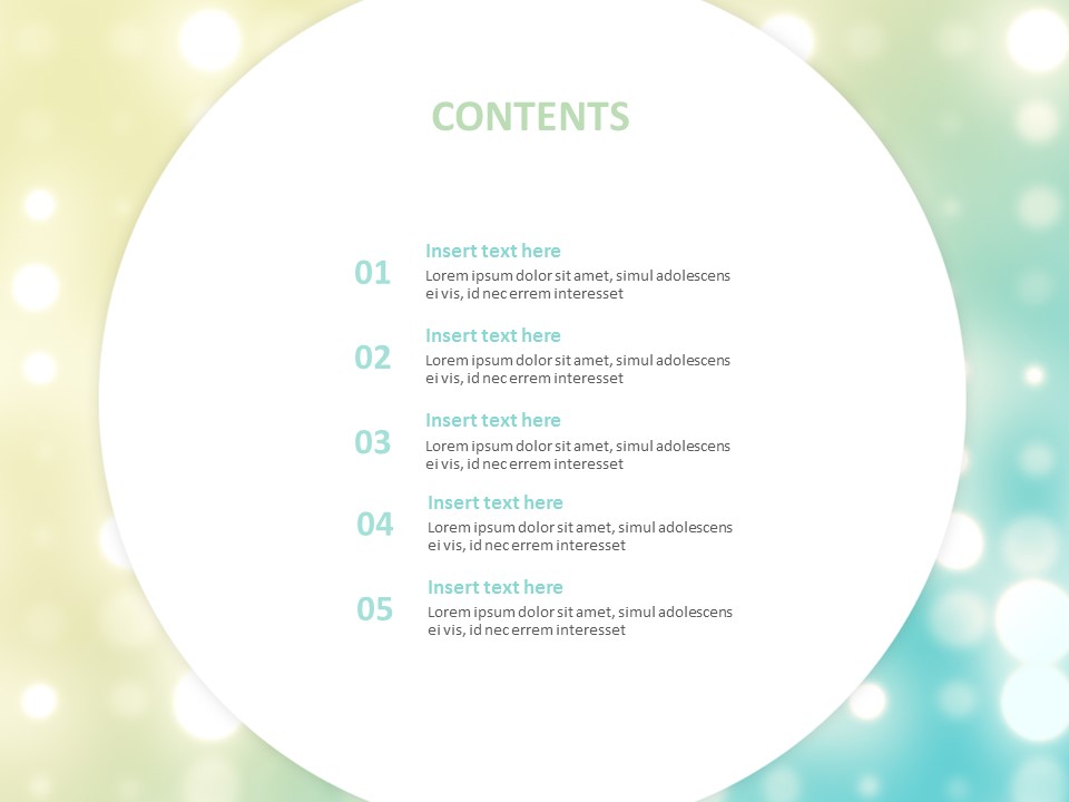 Yellowgreen Blue Background With Spotlights - Google Slides Template ...