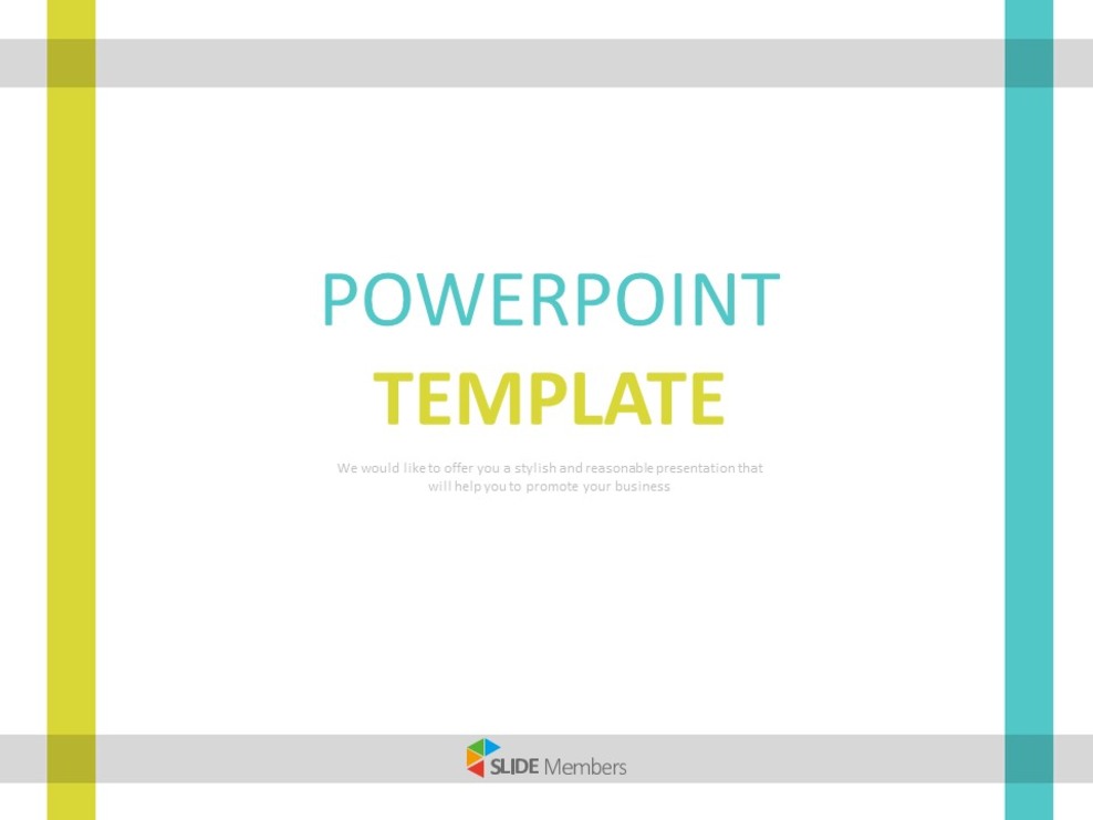 Gray, Turquoise Outlines Free Google Slides Template Design