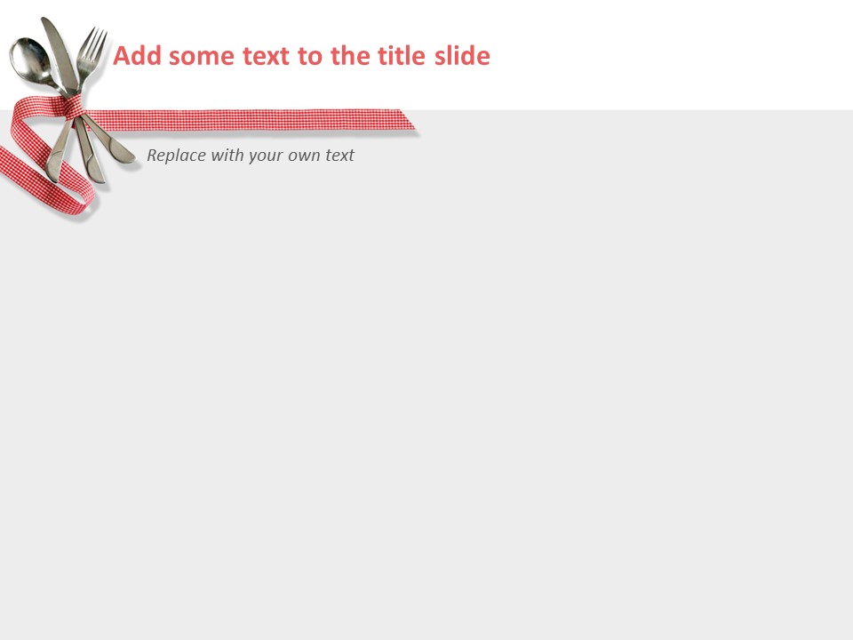 Pink Ribbon and Place Setting - Free Images for Google Slides