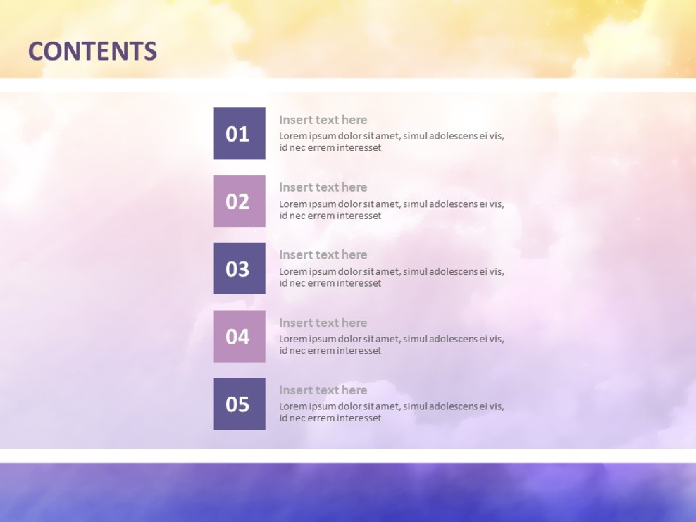 Yellow and Purple Gradated Clouds - Free Google Slides