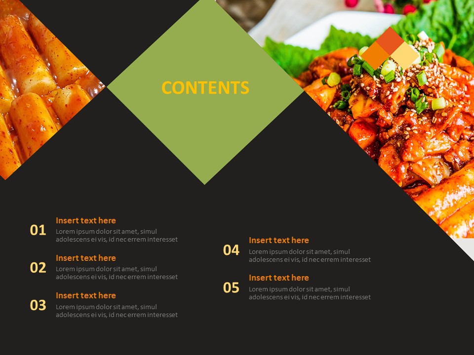 Korean Food stir-fried Rice Cake - Google Slides Template Free_02