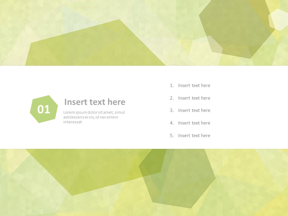 Yellow Green Hexagon - Free Google Slides themes