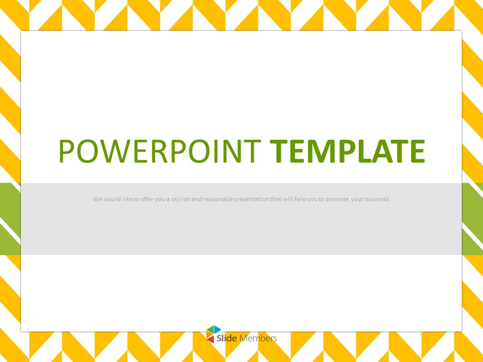 Yellow Zigzags Yellow Green Dots Free Google Slides Template
