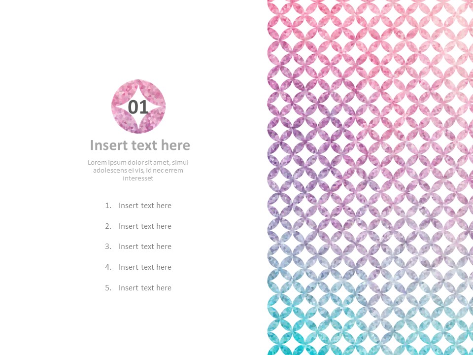 Free Presentation Template - Pink and Blue Dots With Gradation_03