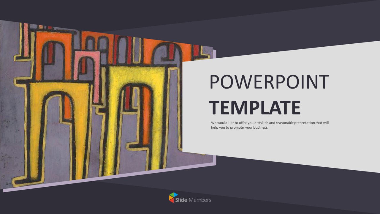 Google Slides Template Free Download Paul Klee La Revolution Des Viaducs