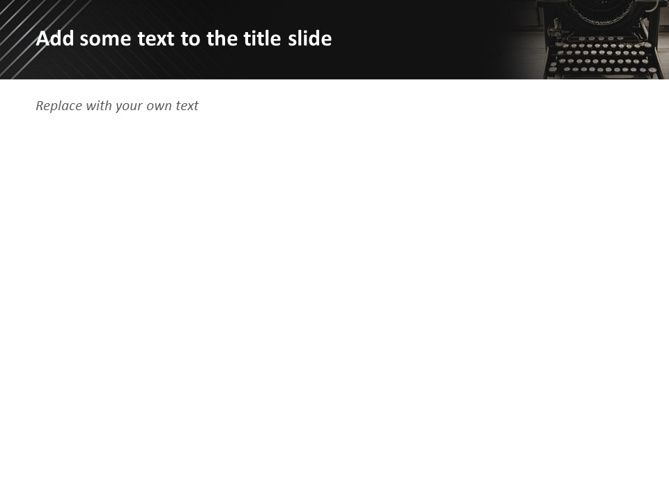 Typewriter Free Google Slides