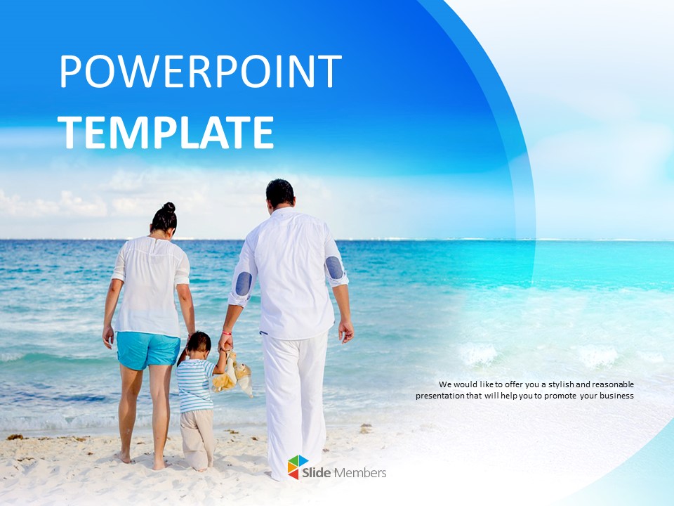 Google Slides Template Free Family Members' Appearances From Behind