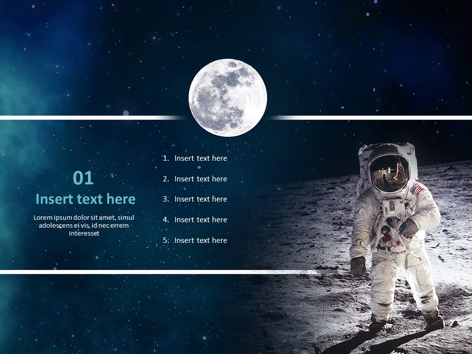 Moon and Astronauts - Free Google Slides Template
