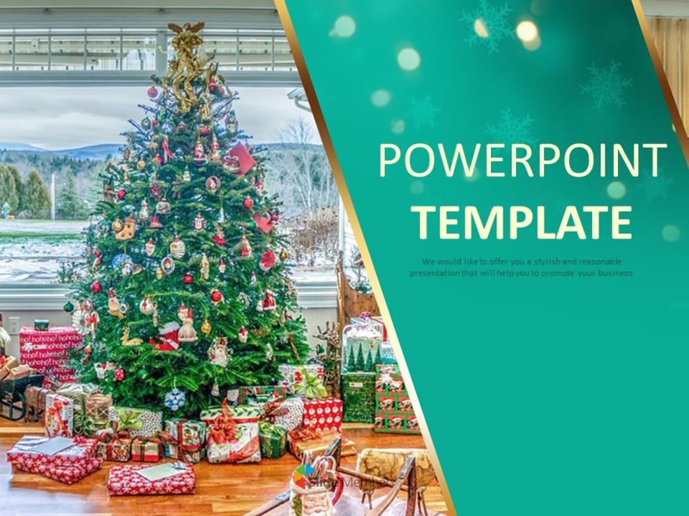 A Christmas Tree - Google Slides Images Free Download_01