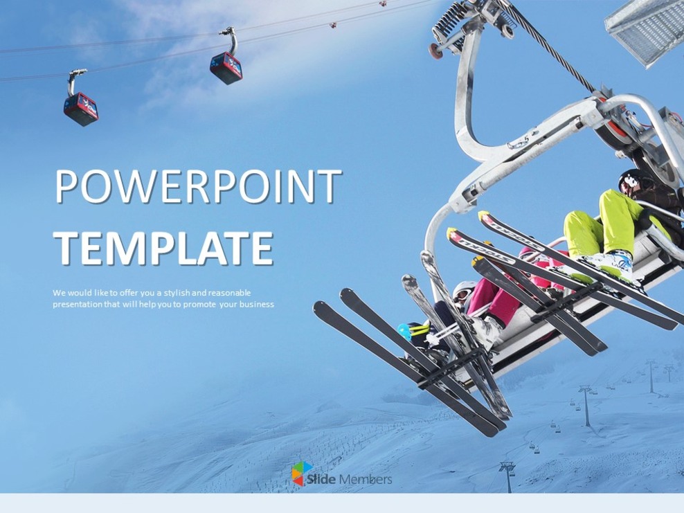Stazione sciistica - Download gratuito di modelli di slides di Google_01