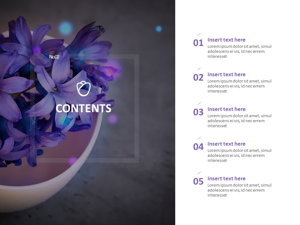 Free Google Slides themes - Tulip Bouquet