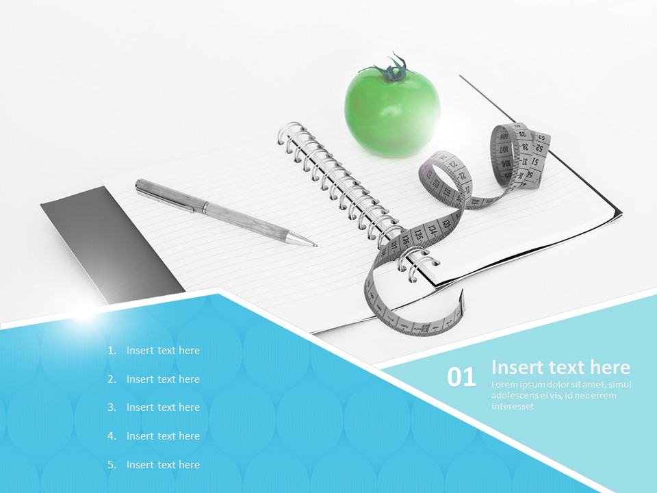 Diets and Tape Measure Free Professional Google Slides Templates