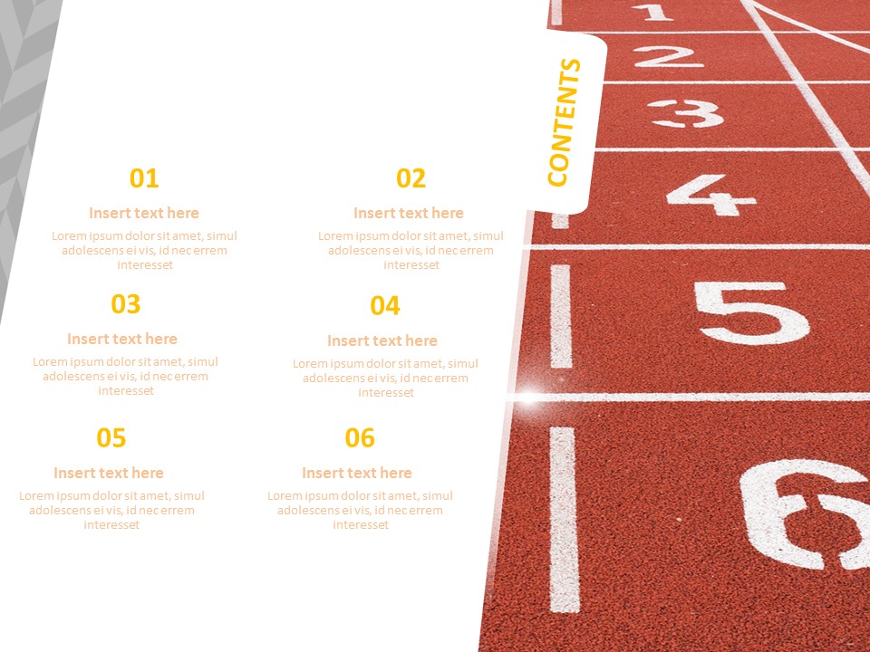 Running track Free Google Slides