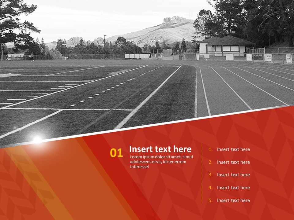 Running track Free Google Slides