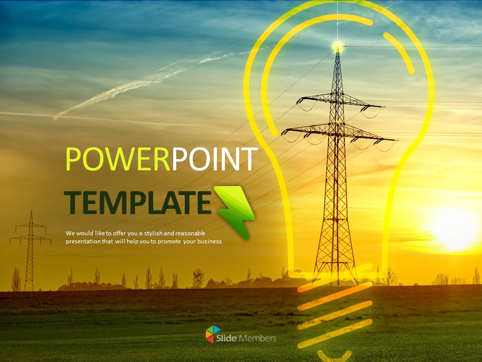 Free Google Slides Electric Energy