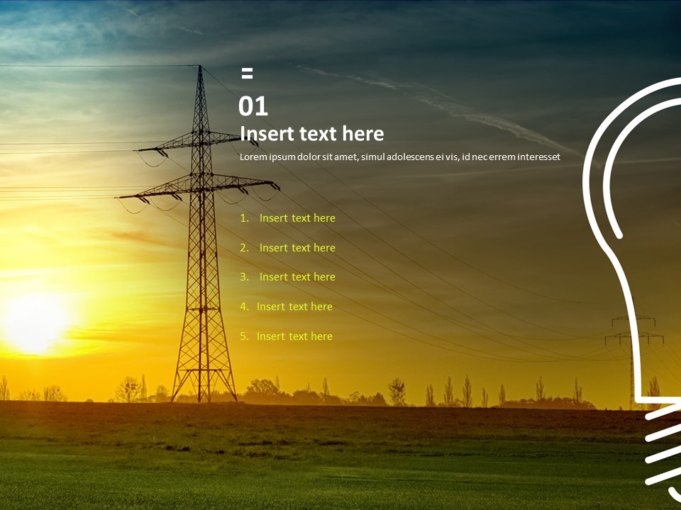 Free Google Slides Electric Energy