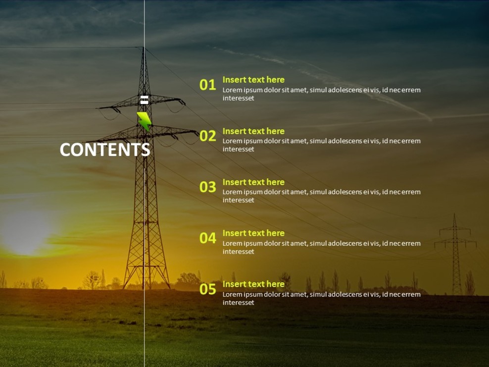 Free Google Slides Electric Energy