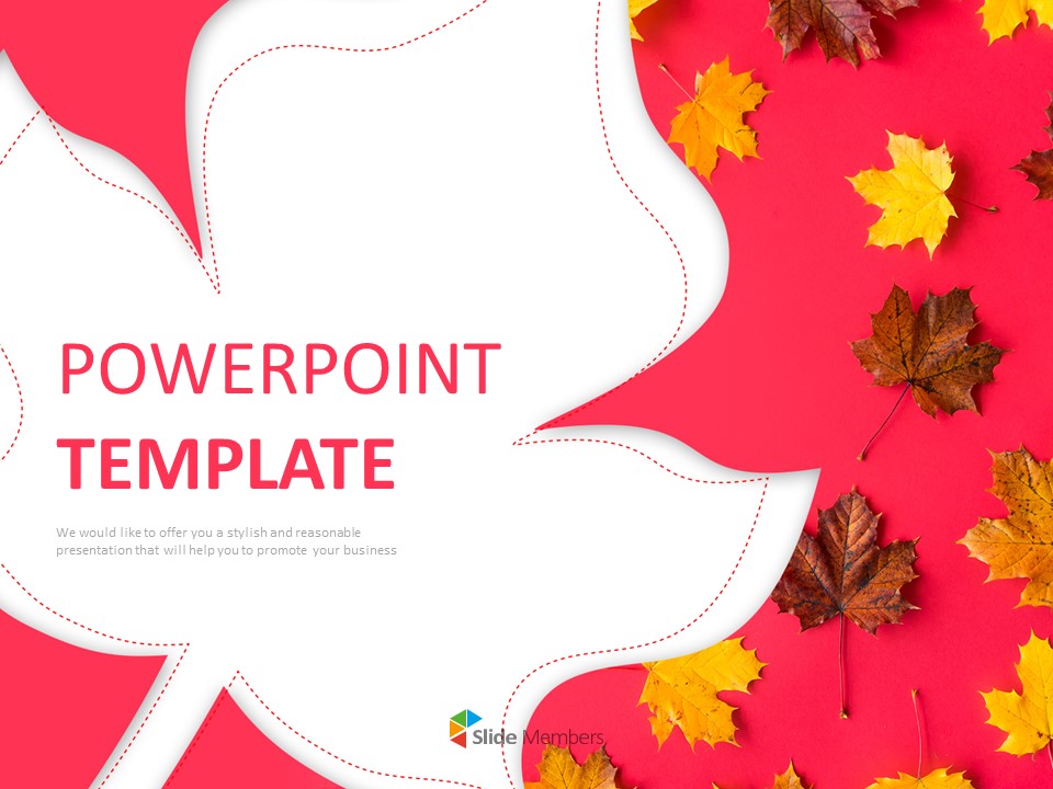 Google Slides Download Free Vivid Fallen Leaves